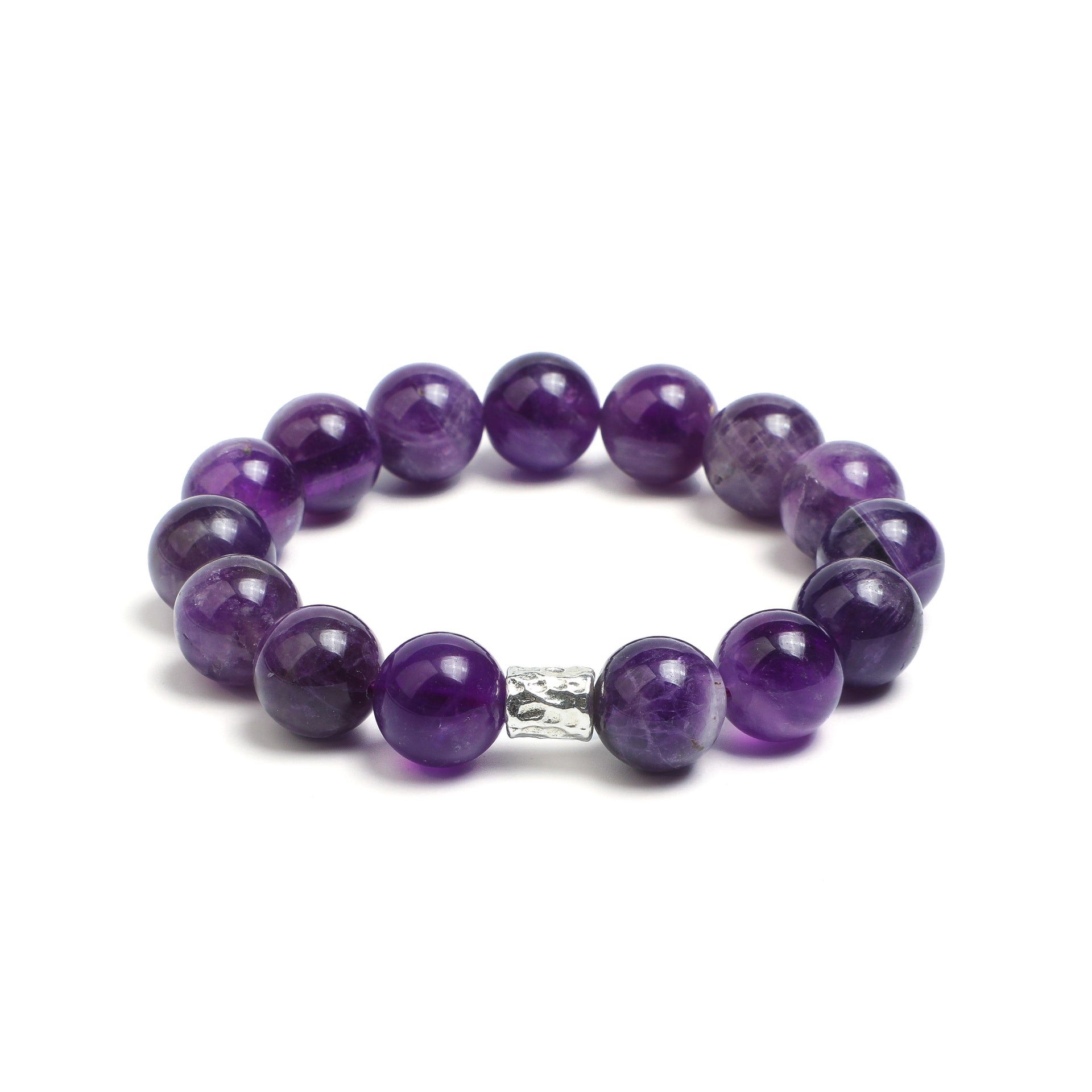 Luminous Revival Collection      Lingering Scent·Amethyst & Silver Bracelet