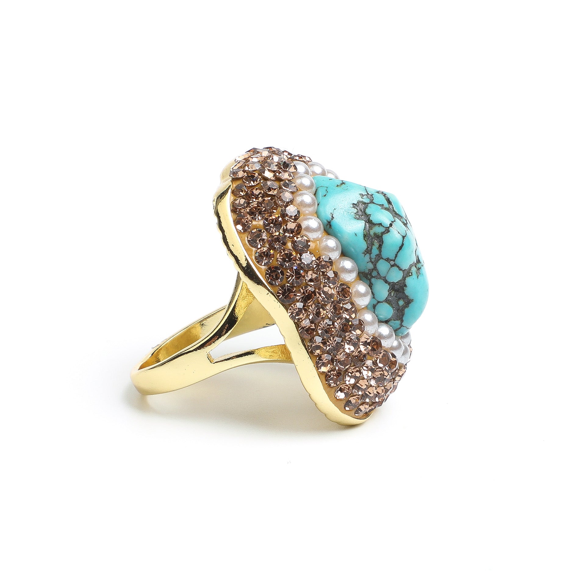 Golden Droplet RingAL-RG-030