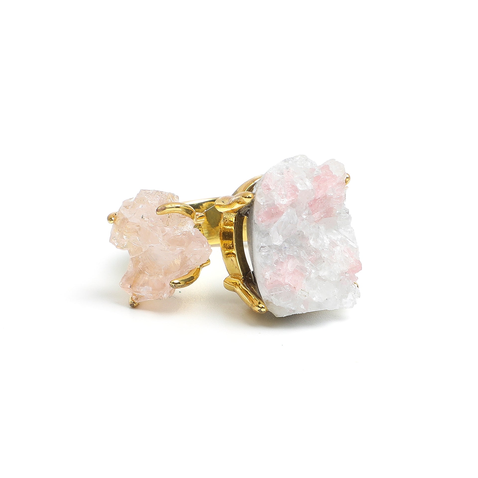 Rosestone Whisper Duo Ring