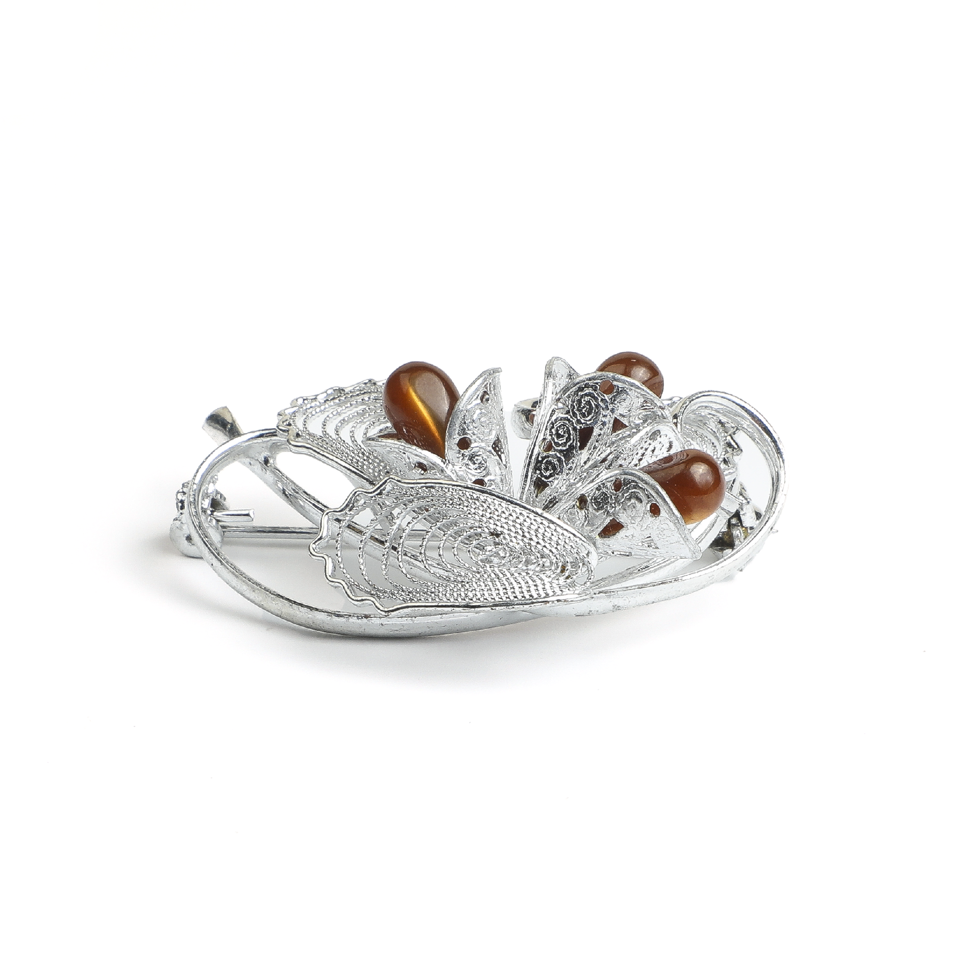 Japanese Heisei Era Golden Shell Brooch