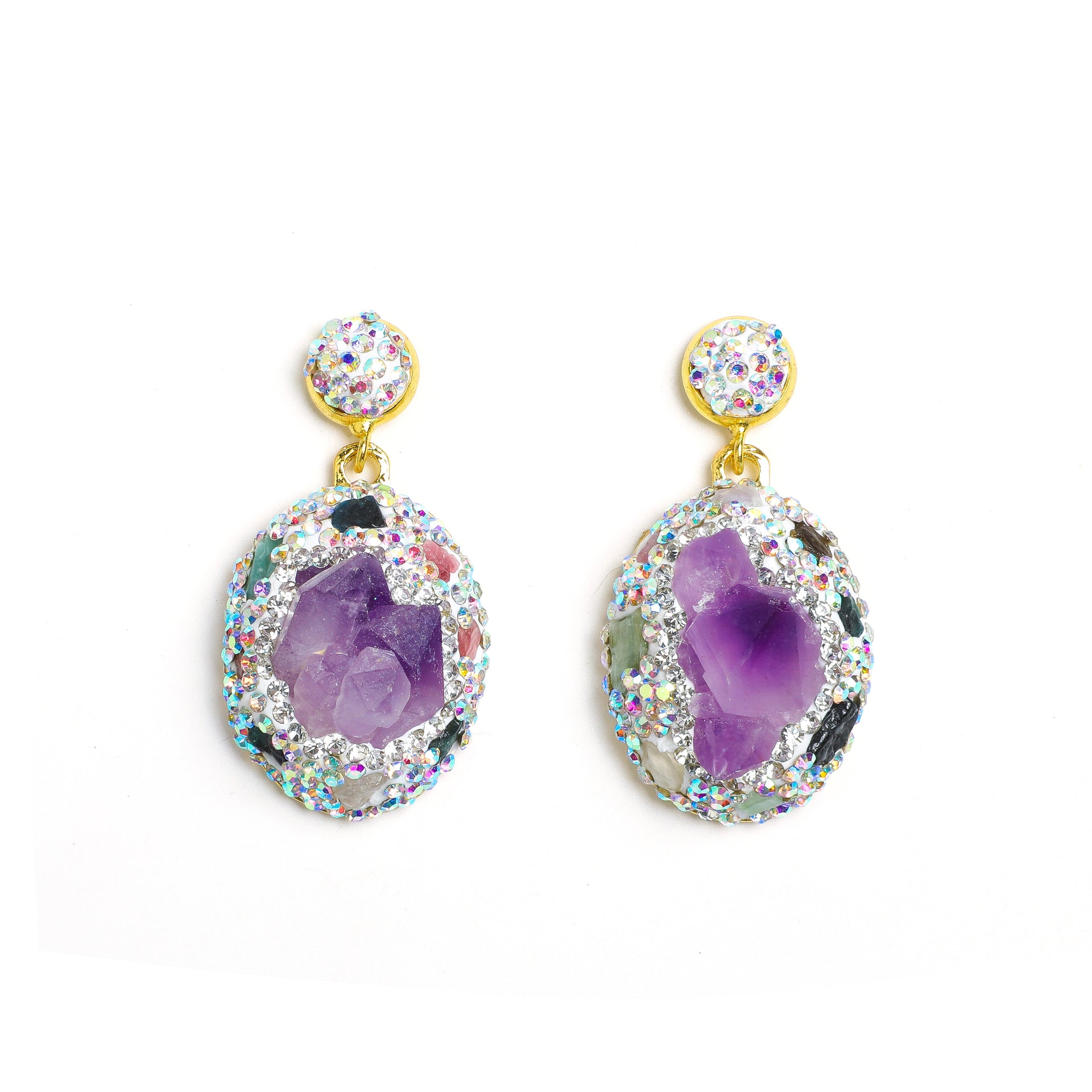 ARTLUMINNA Masterpiece Collection Amethyst Mandala Earrings
AL-ER-008