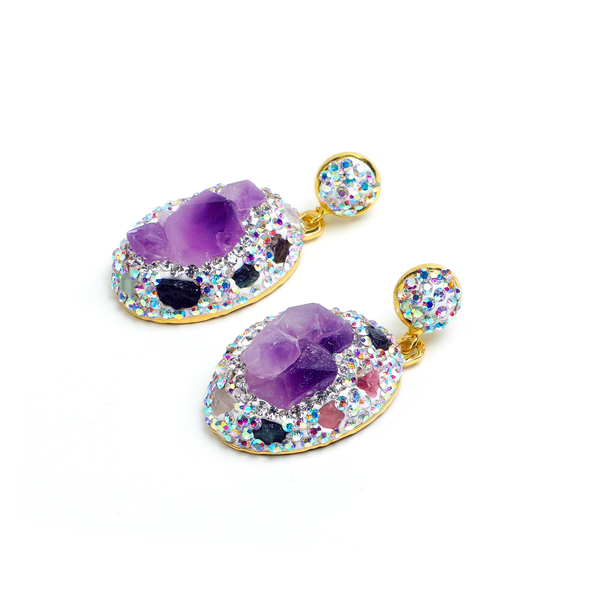ARTLUMINNA Masterpiece Collection Amethyst Mandala Earrings
AL-ER-008