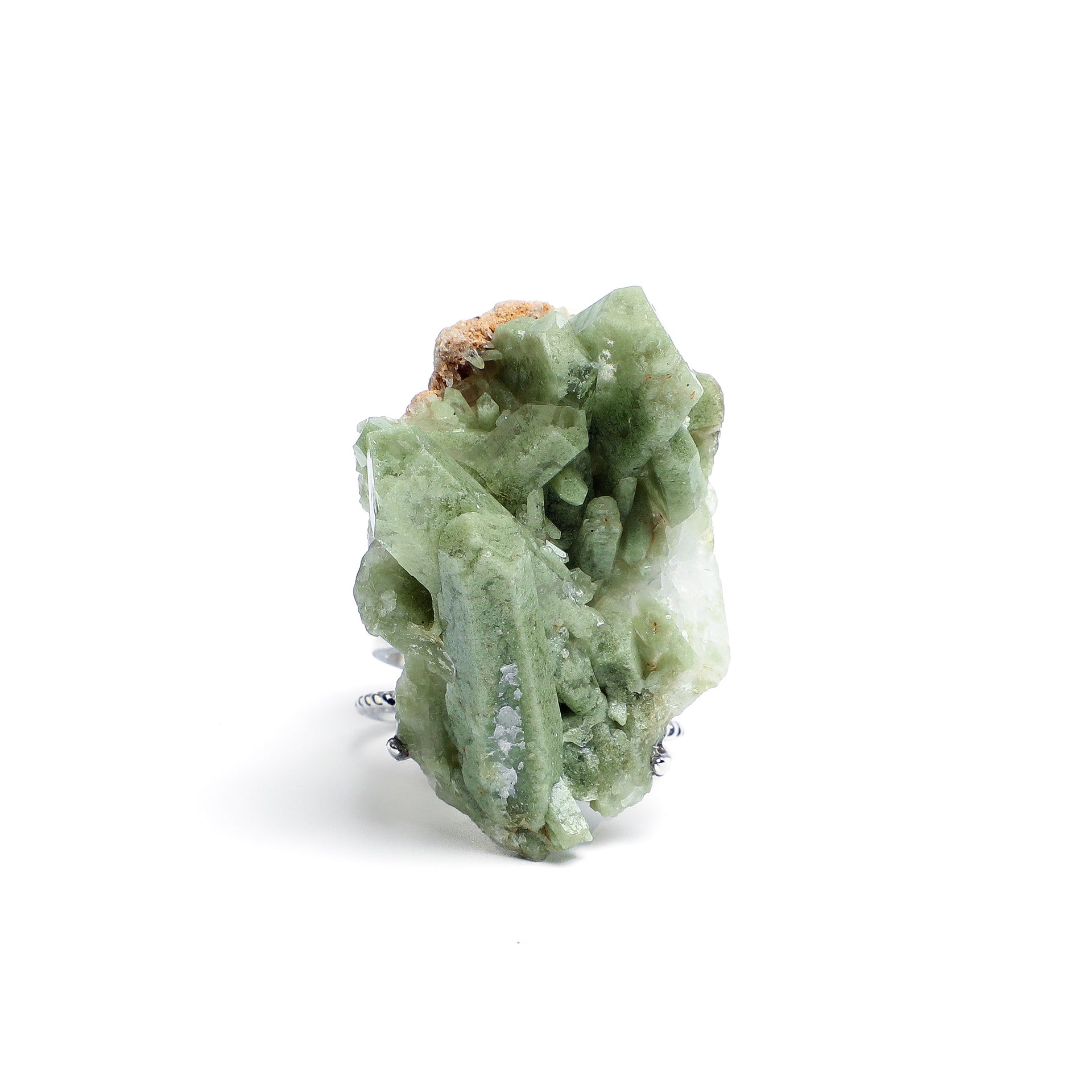 Worldly Wanderlust Collection 
 Creamy Green Peak Ring