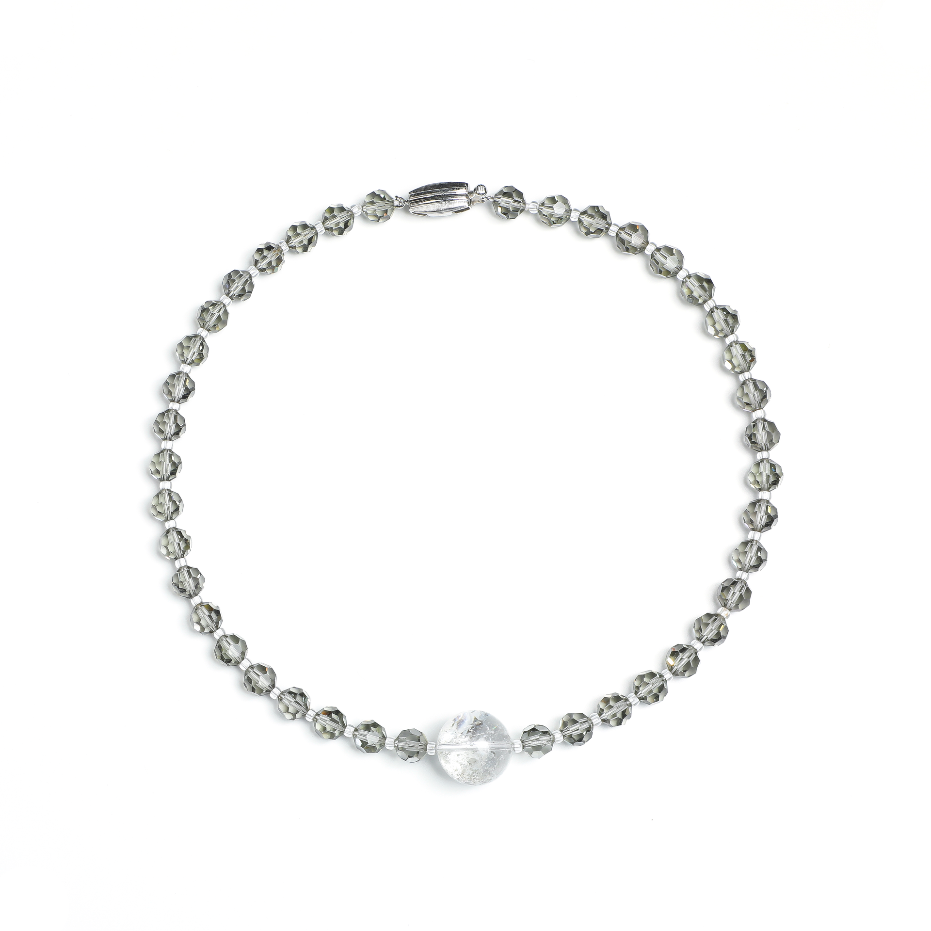 Luminous Revival Series
Rainbow Auralite & Smoky Quartz Necklace