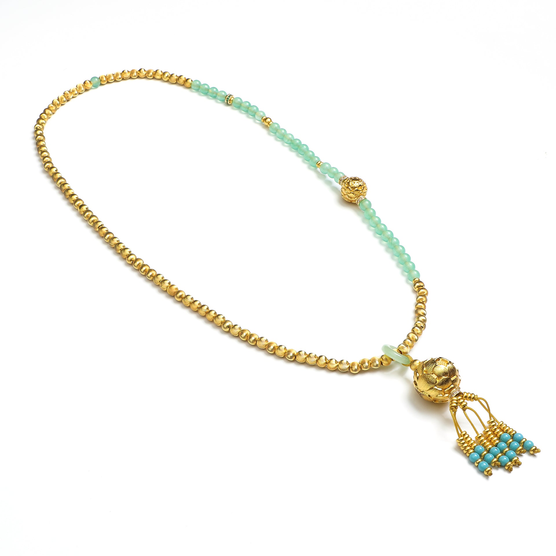 Zen Peony Asymmetry Necklace