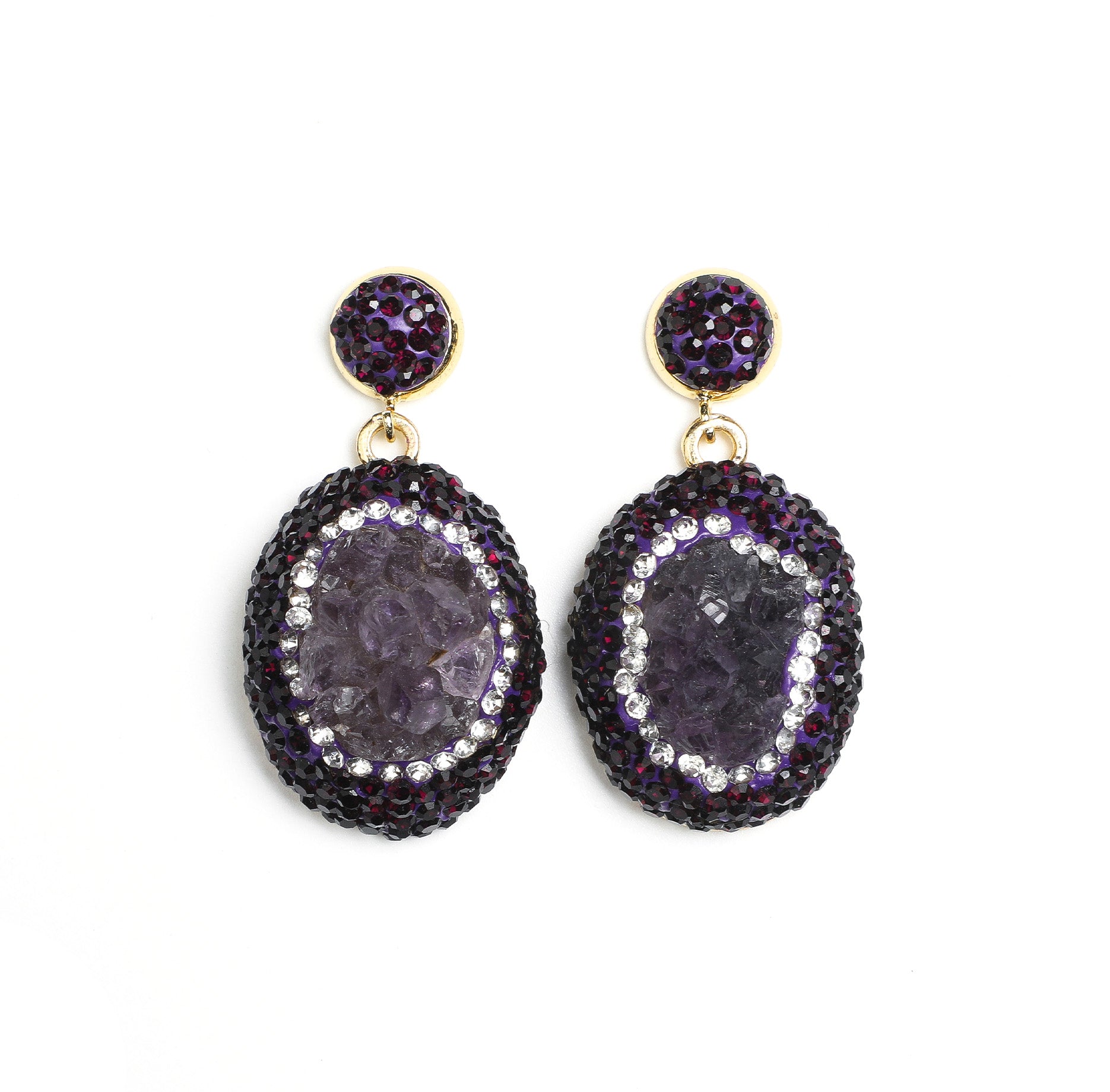 ARTLUMINNA Masterpiece Collection Violet Mystery Earrings 
AL-ER-010