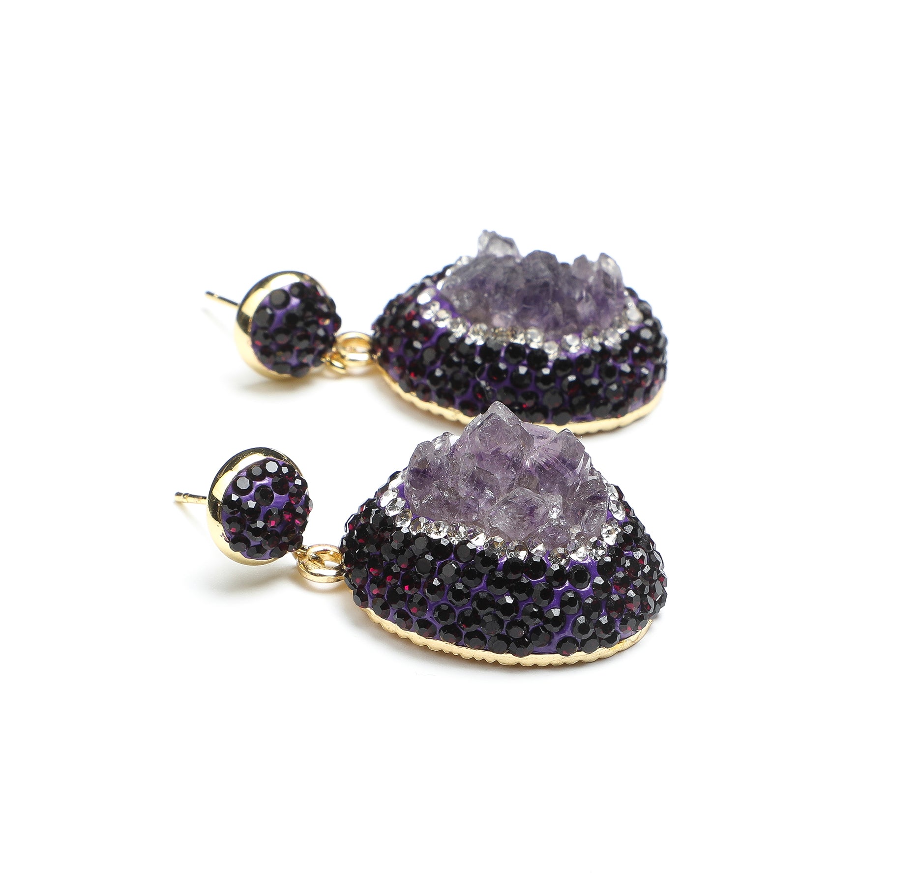 ARTLUMINNA Masterpiece Collection Violet Mystery Earrings 
AL-ER-010