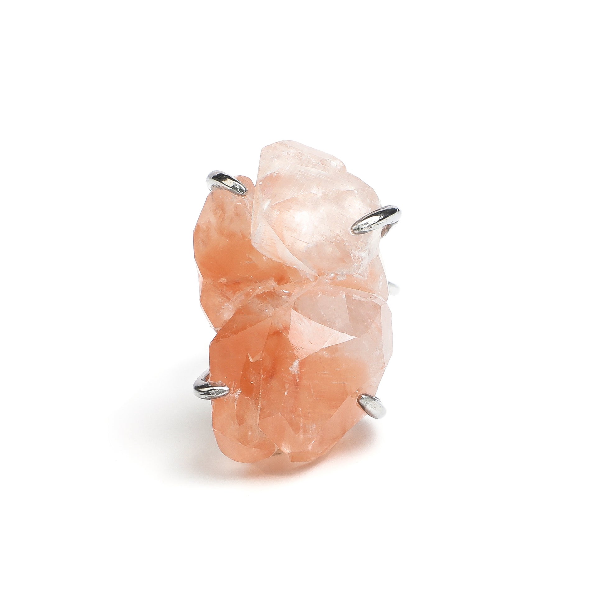 Twin Rose Calcite Ring