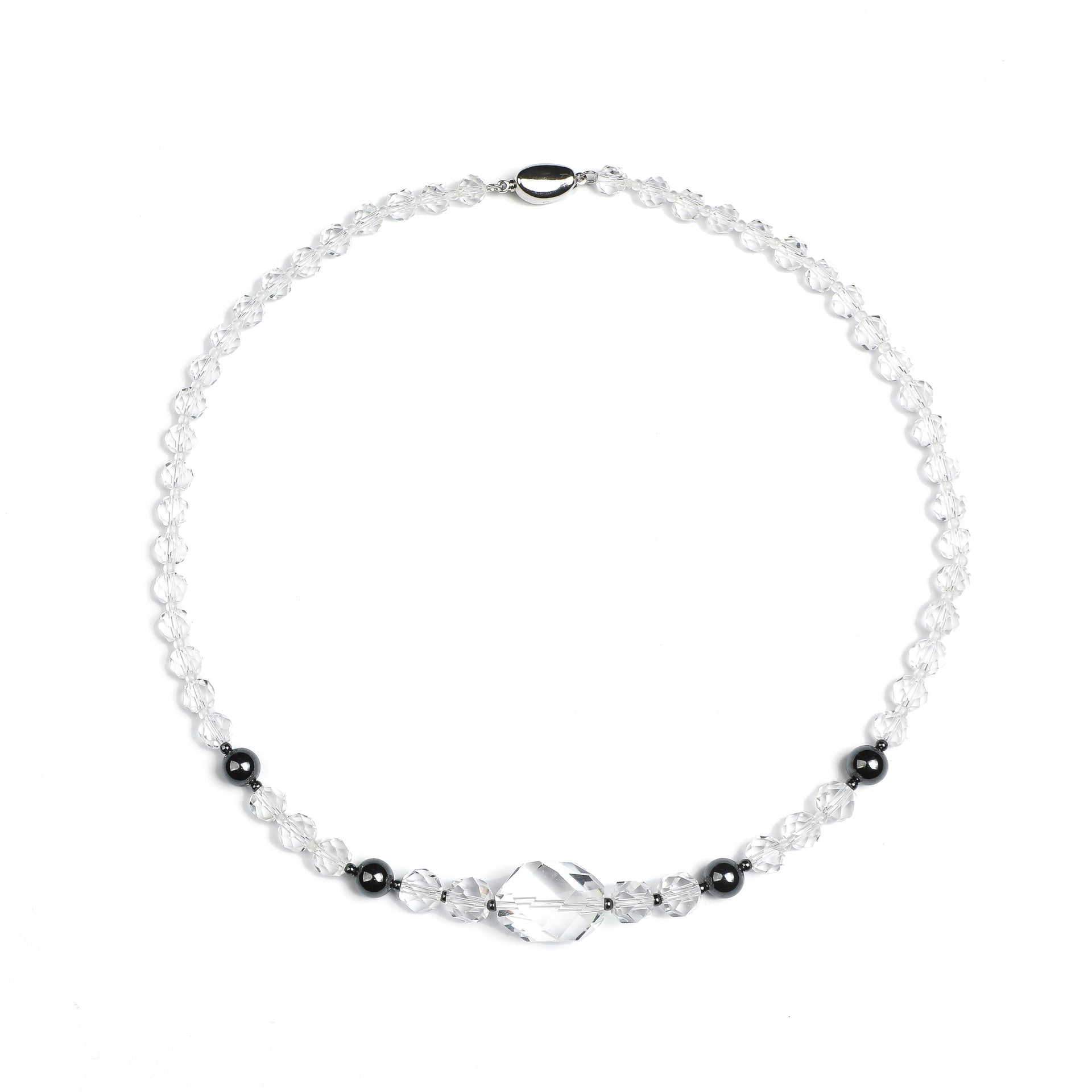 Luminous Revival Collection
Crystal & Hematite Harmony Necklace