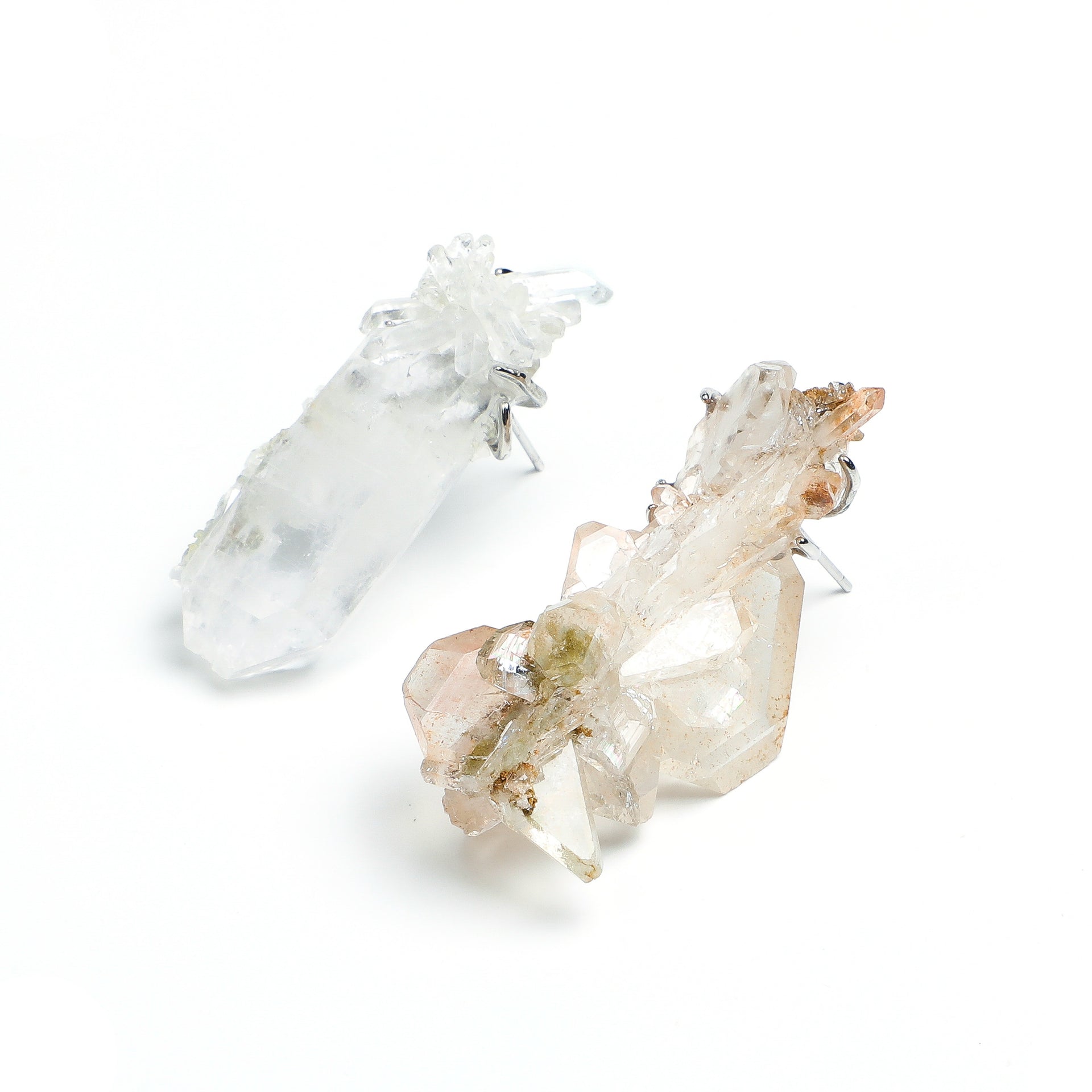 Worldly Wanderlust
Earth Tone Suture Quartz Earrings