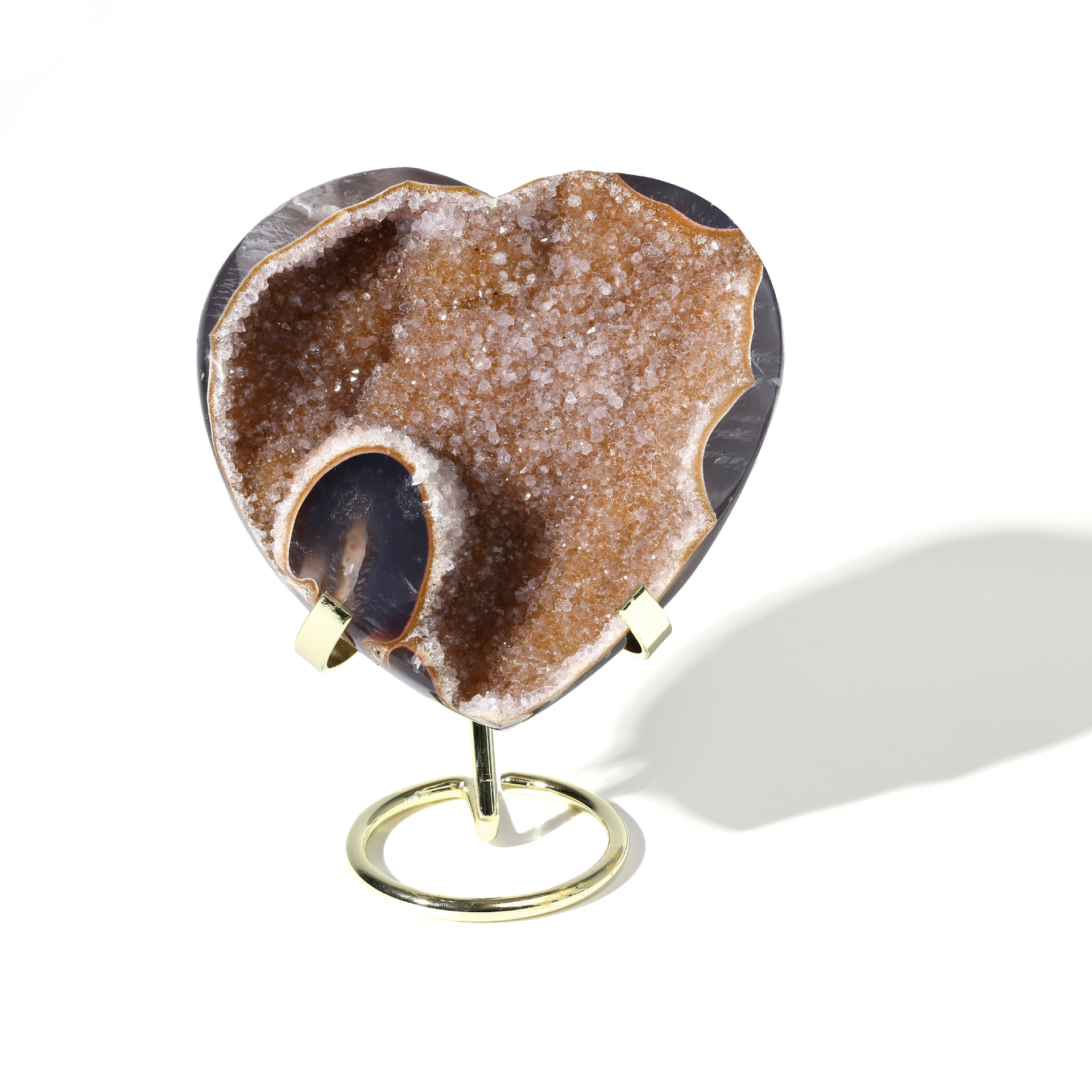 Sun-Kissed Heart Crystal