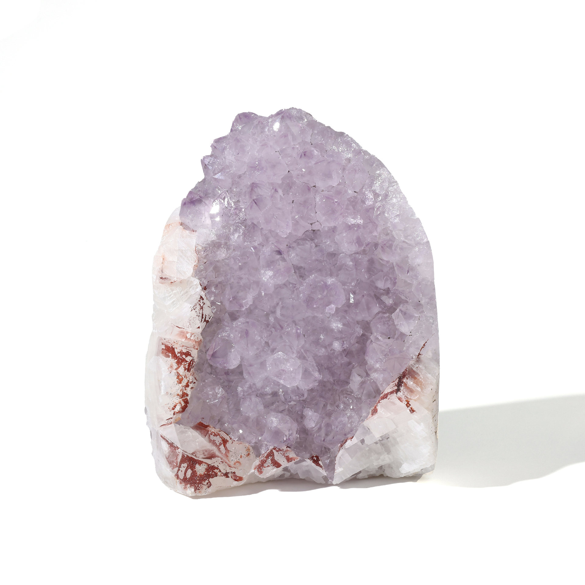 Amethyst-Calcite Duet