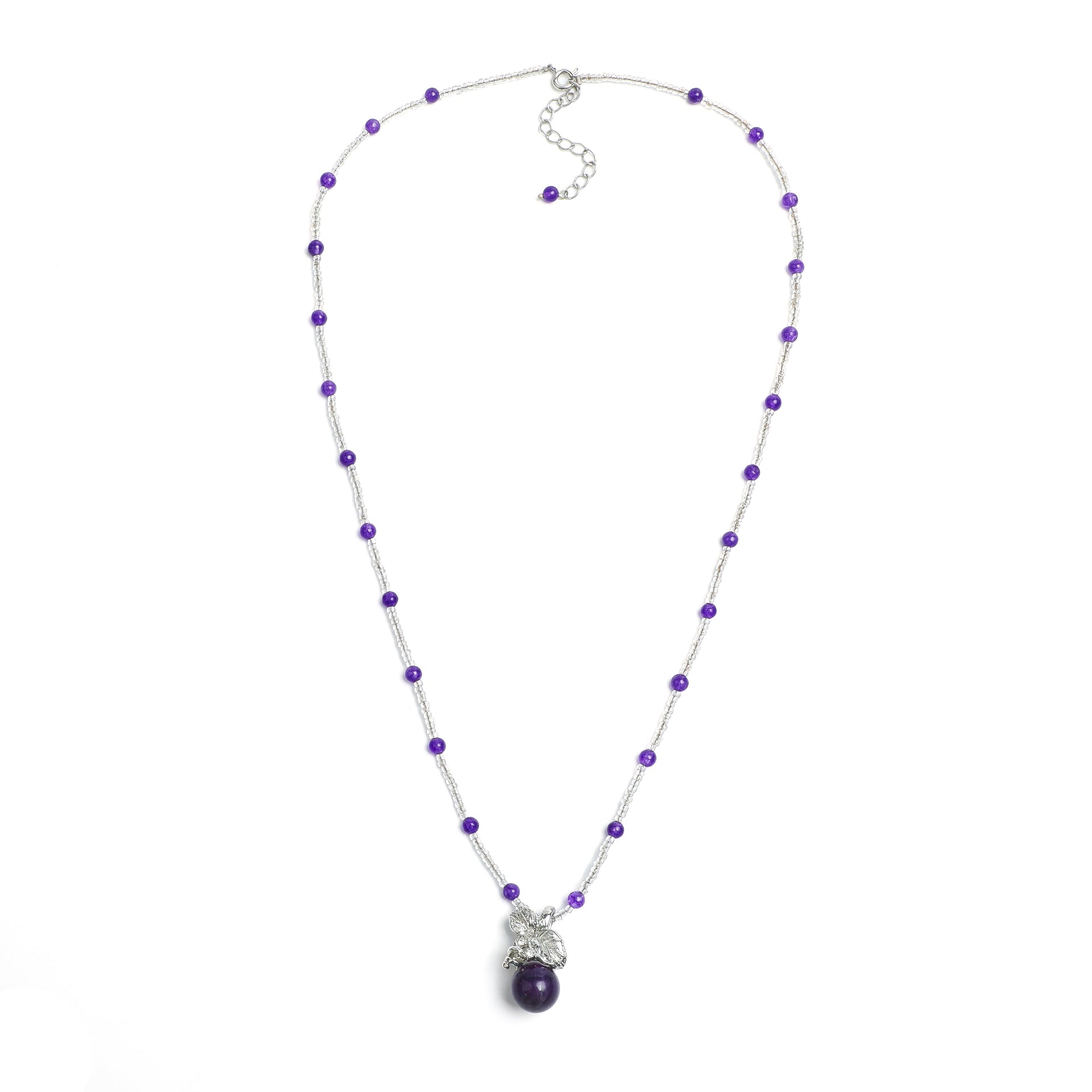 Japanese Vintage 1960s Amethyst Fruit Necklace