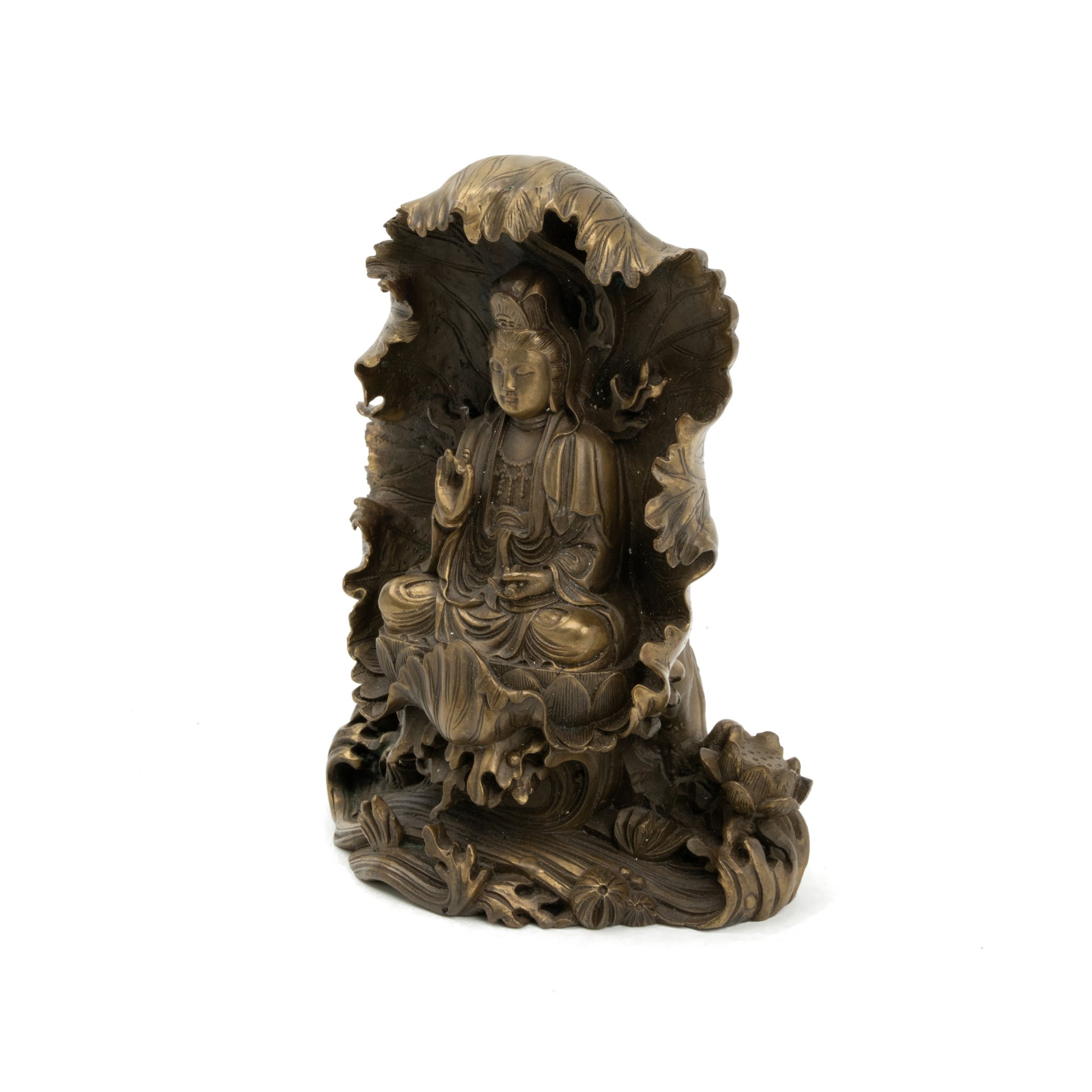 Japanese Vintage Copper Guanyin Statue